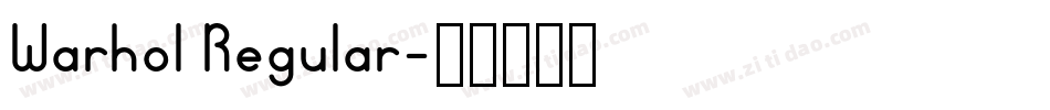 Warhol Regular字体转换